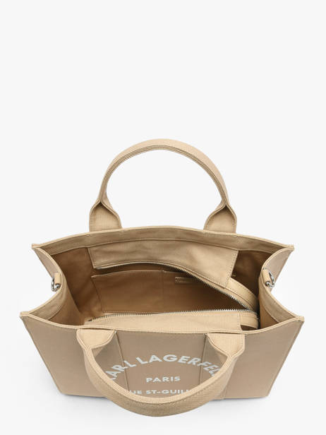 Handtas Rsg Katoen Karl lagerfeld Beige rsg A1W50010 ander zicht 3